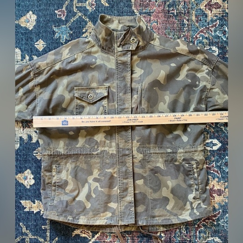 ANTHROPOLOGIE MARRAKECH CAMO UTILITY JACKET WOMENS SIZE SMALL - Picture 7 of 8
